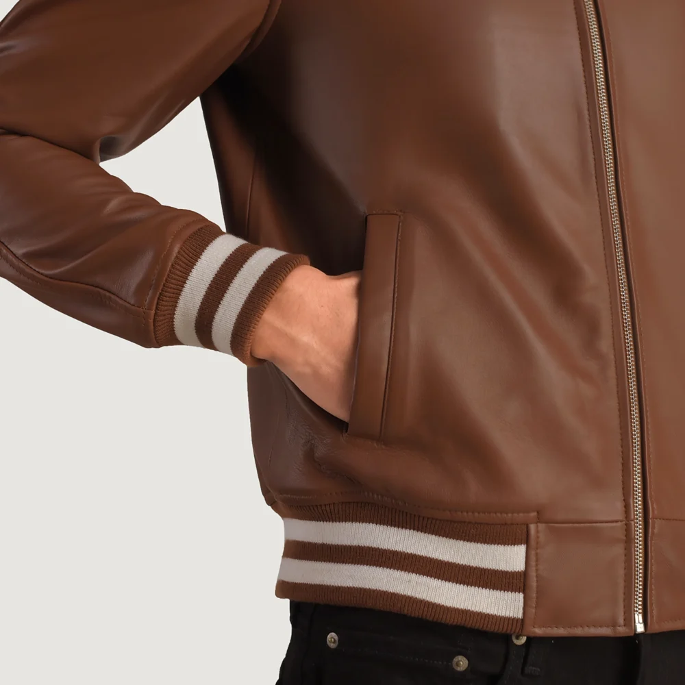 Walton Brown Real Leather Varsity Jacket