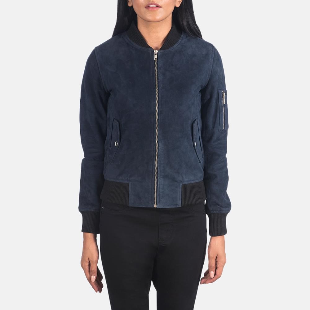 Women's+Ava+Maa-1+Blue+Suede+Bomber+Jacket_5239+copy-5