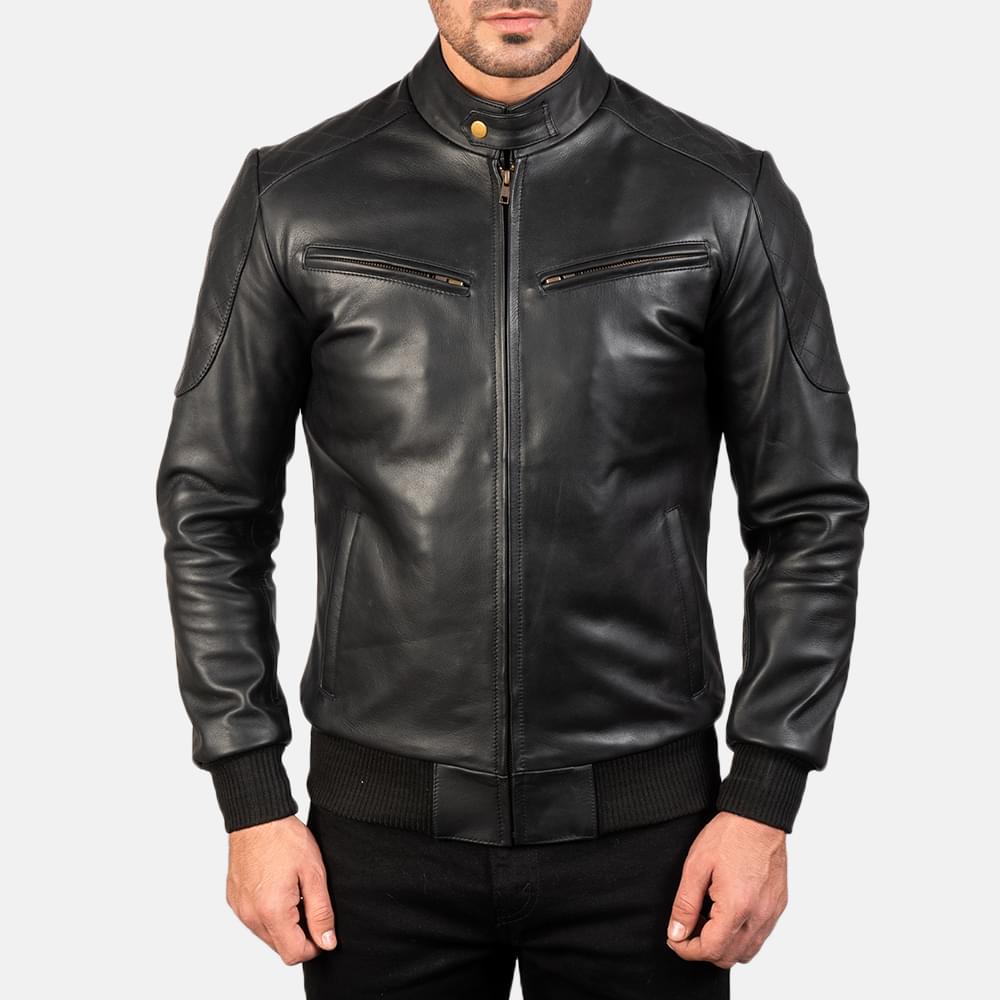 Men's+Bomia+Ma-1+Black+Leather+Bomber+Jacket8041-5-